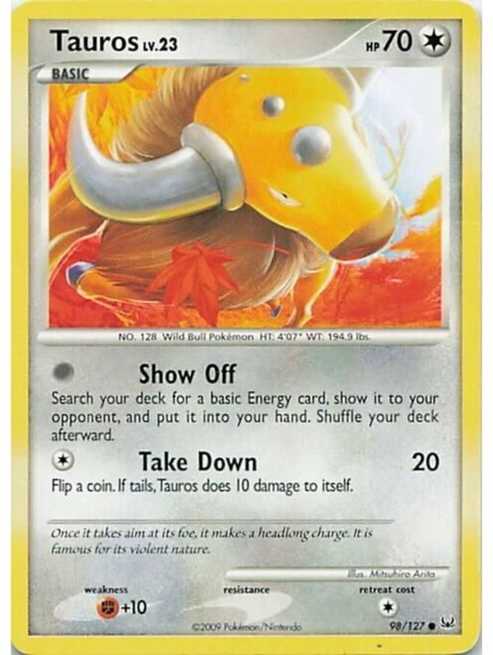 Pokemon TCG 2021 Tauros NM SWSH06